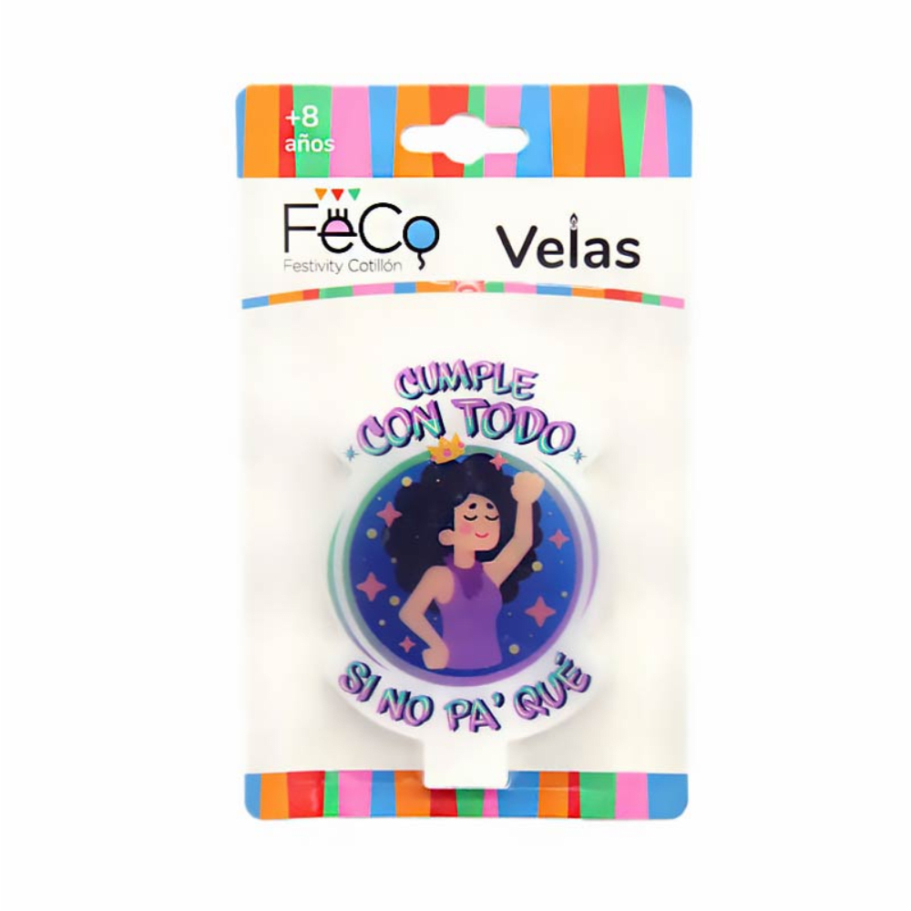 Vela Cumpleaños Con Todo Si no Pa Que1