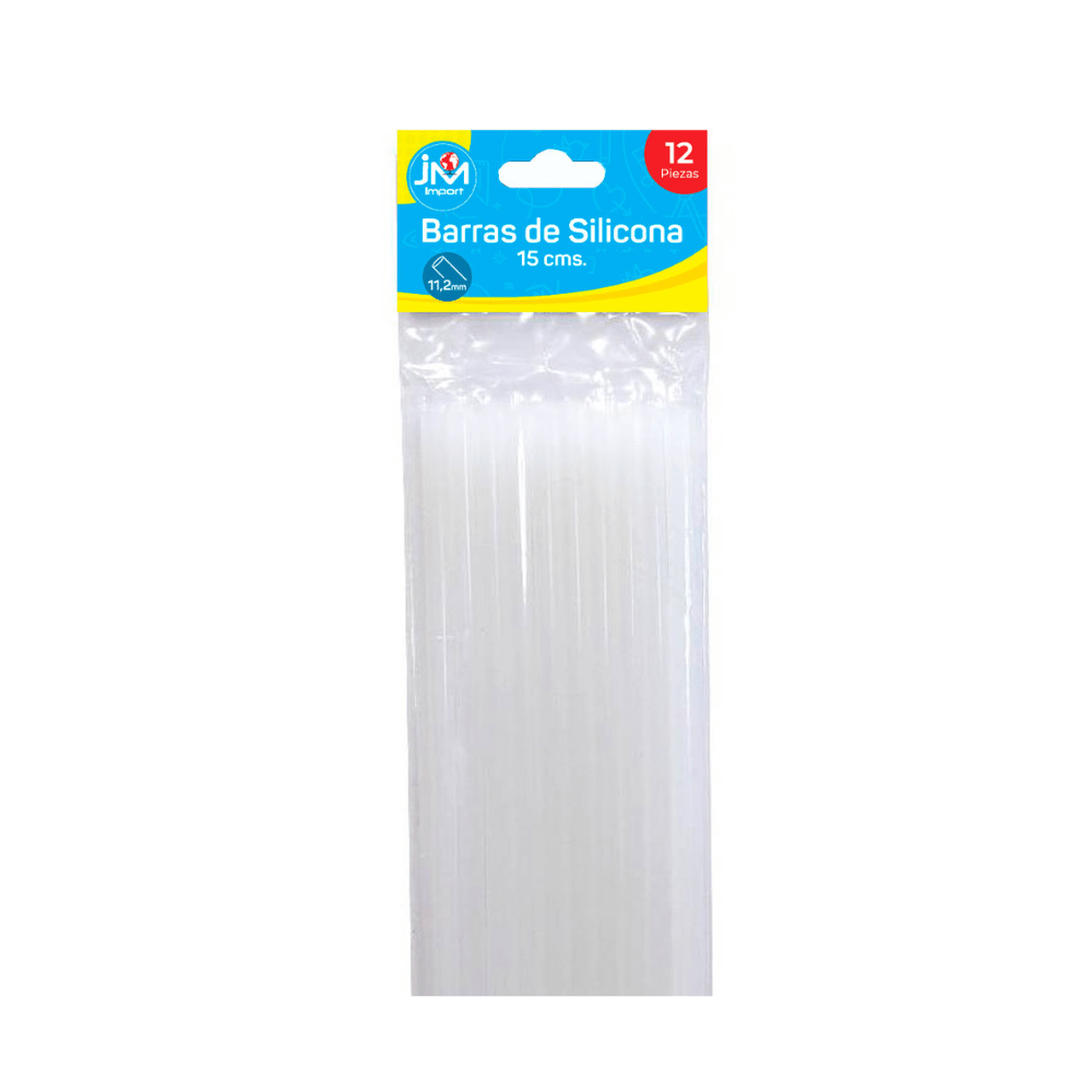 Set 12 Barra Silicona Gruesa 11mm 15Cm JM Import1