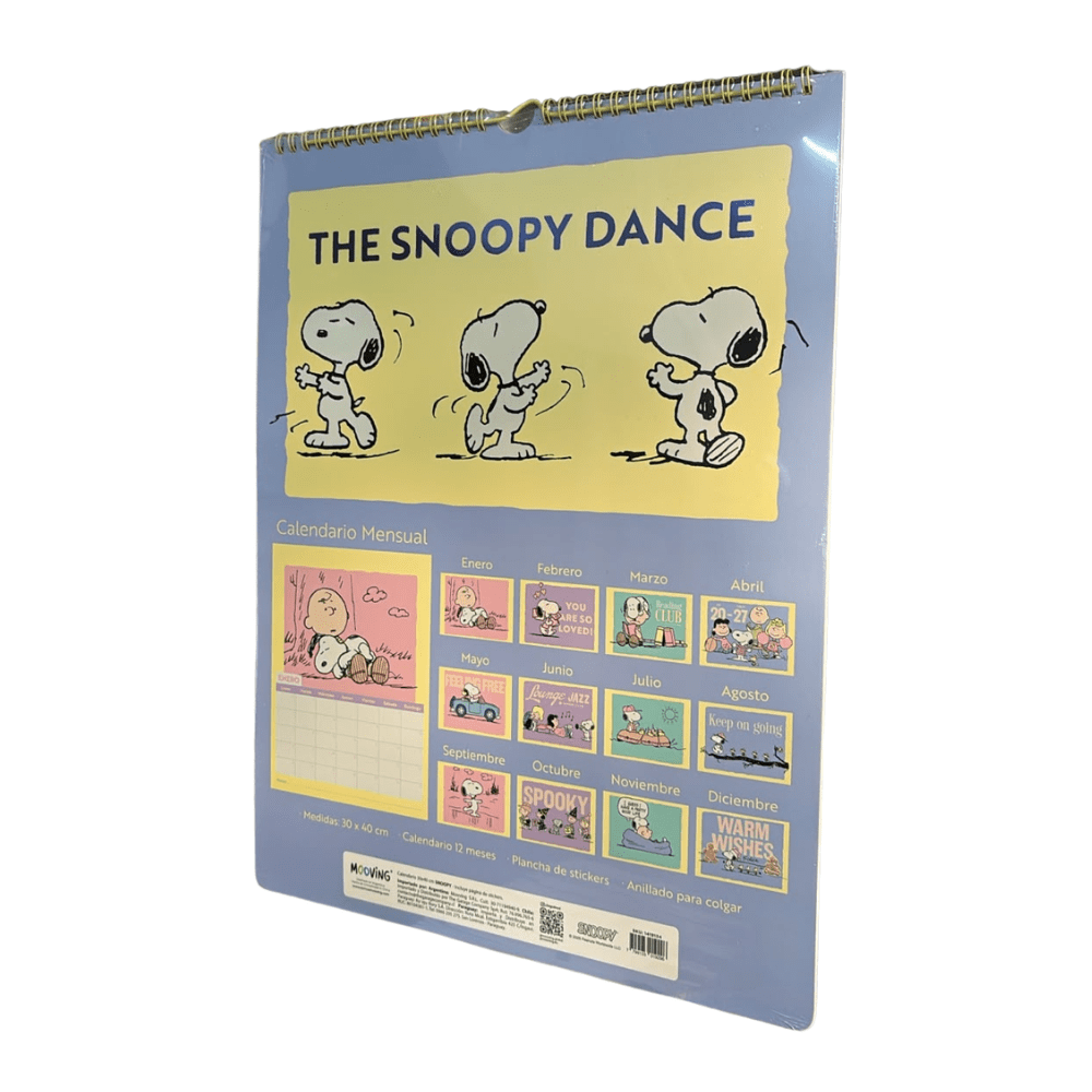 Calendario 2027 Snoopy 40x30cm Mooving1