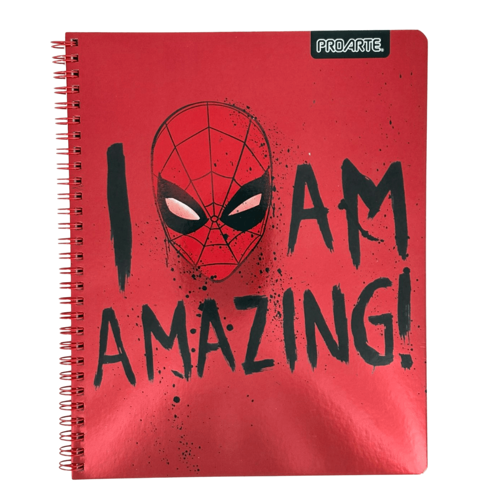 Cuaderno Universitario 7mm 100Hjs Spiderman Proarte2