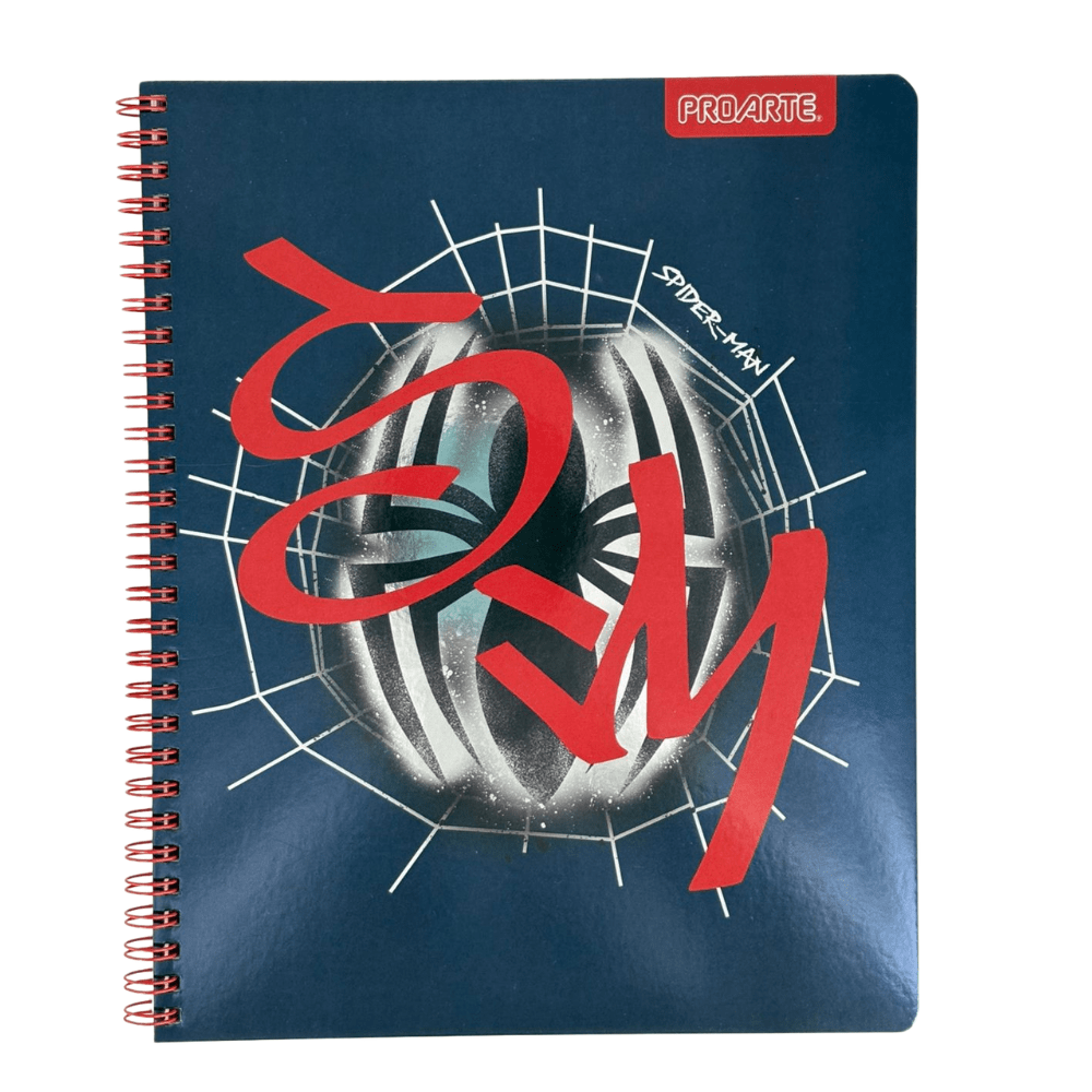 Cuaderno Universitario 7mm 100Hjs Spiderman Proarte1