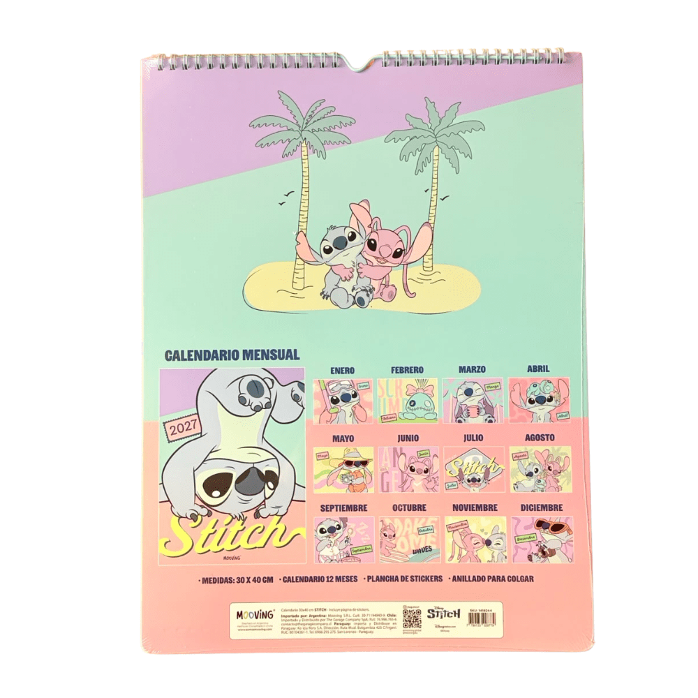Calendario 2027 Stitch 30x40cm Mooving1
