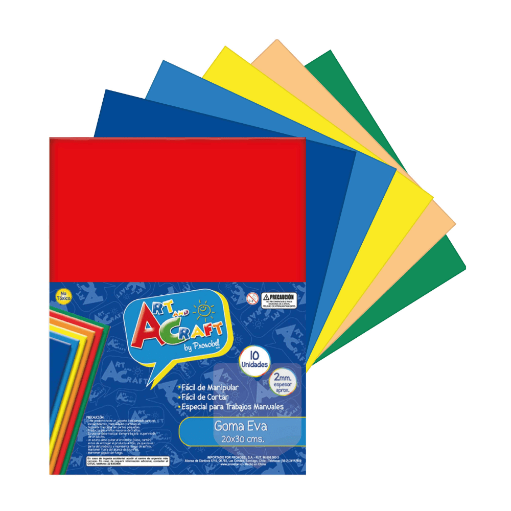 10Un Goma Eva Surtida 20x30 Art&Craft1