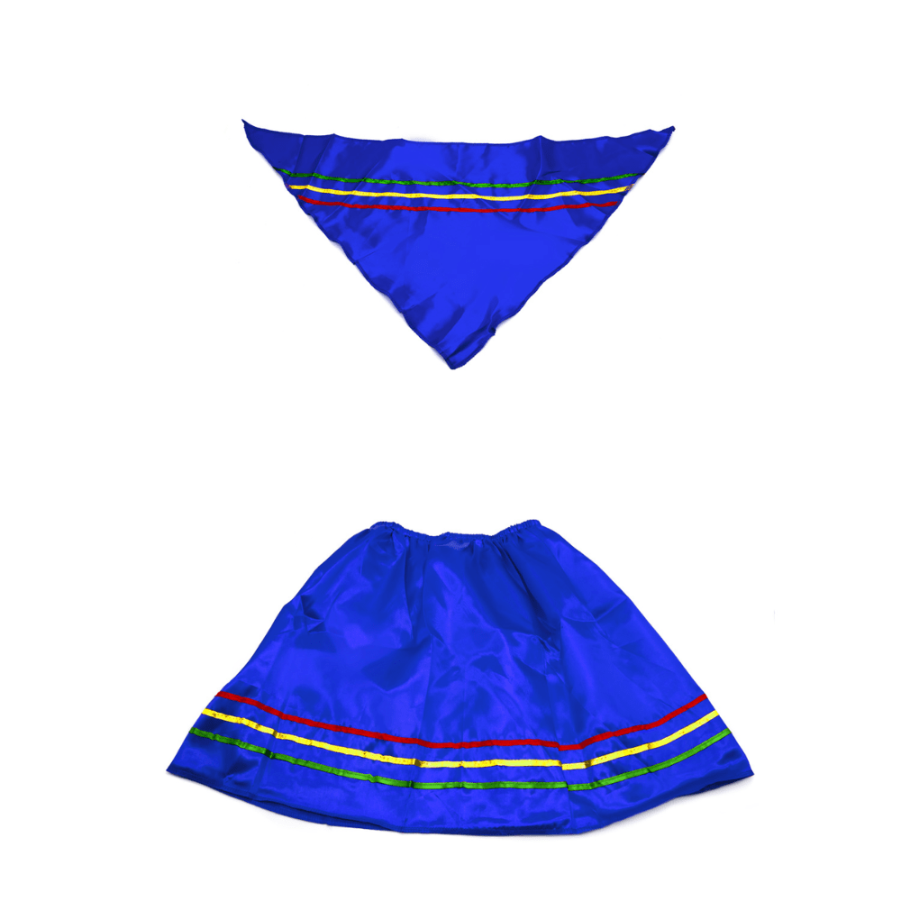 Traje Nortino Mujer Talla 10-12 Vestido Y Manto3