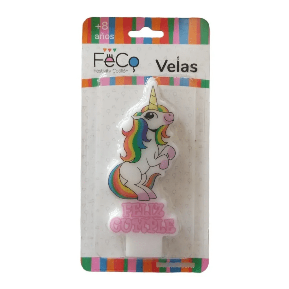 Vela Cumpleaños Unicornio1
