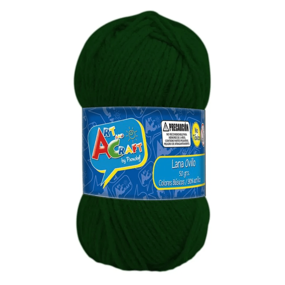 1 Unidad Ovillo Lana 50Grs Colores Basicos2