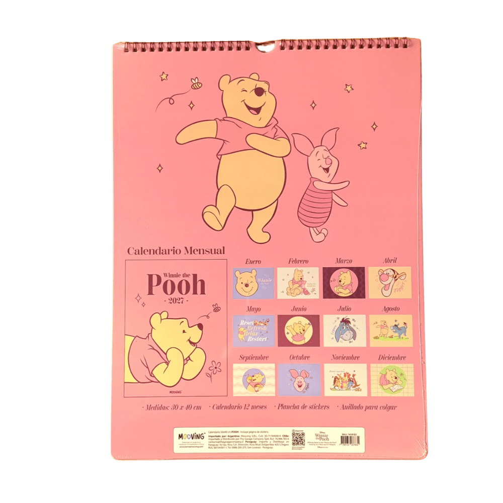 Calendario 2027 Winnie The Pooh Mooving1