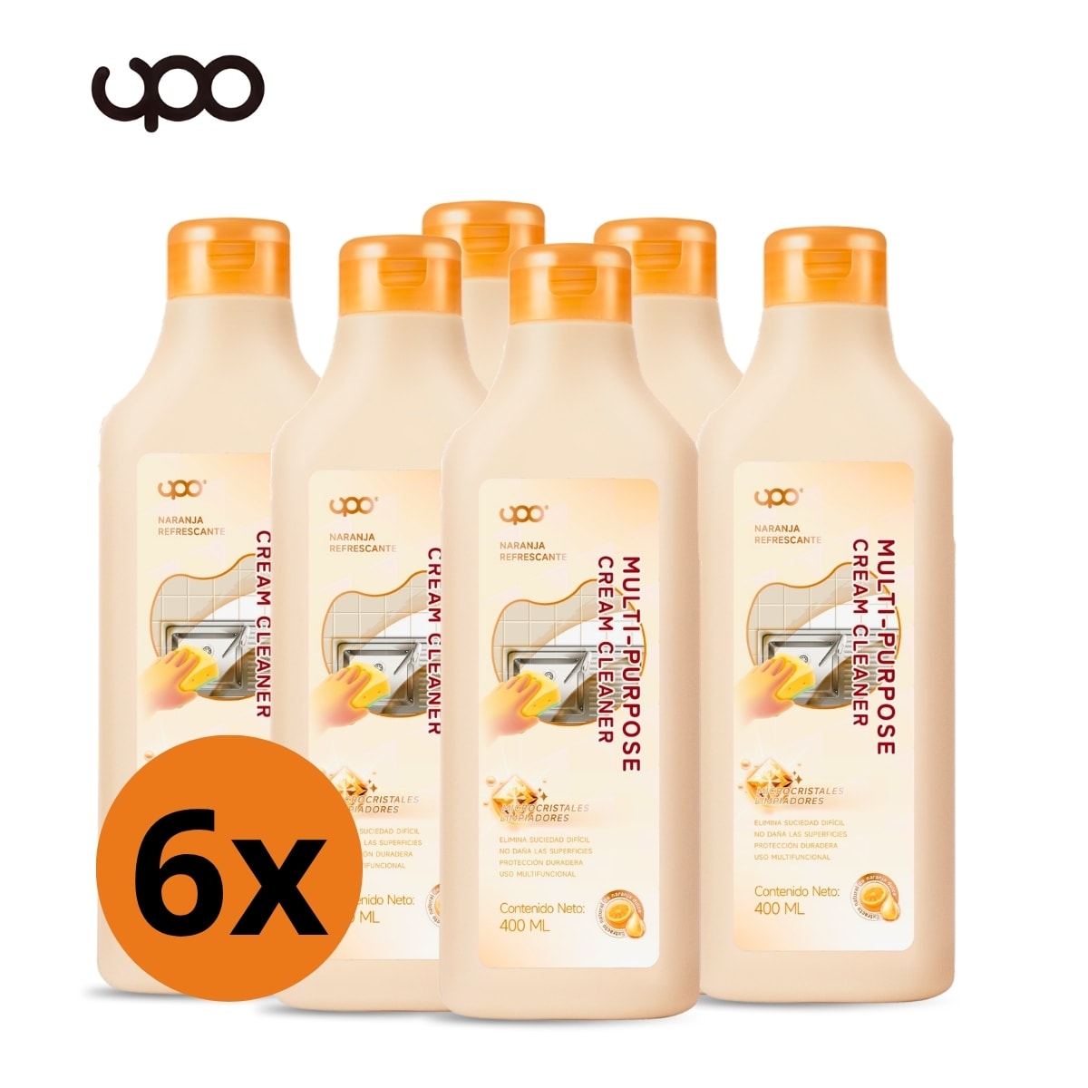 Limpiador Multiuso Crema Upo 6 X 400 Ml.1