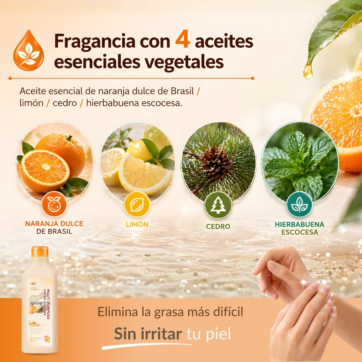 Limpiador Multiuso Crema Upo 6 X 400 Ml.4