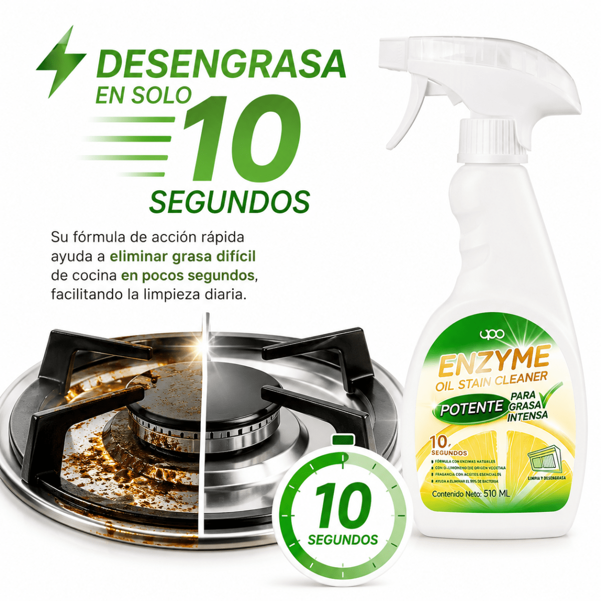 Limpiador de grasa enzimático 510 ml6