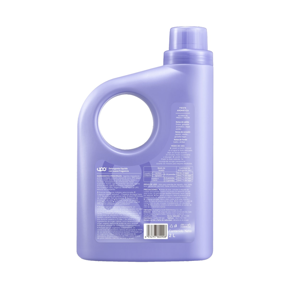 Detergente líquido  2 lts.2