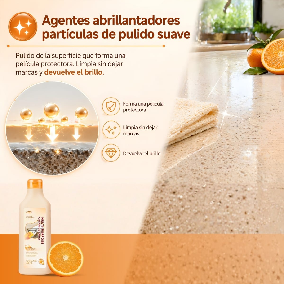 Limpiador Multiuso Crema Upo 6 X 400 Ml.3