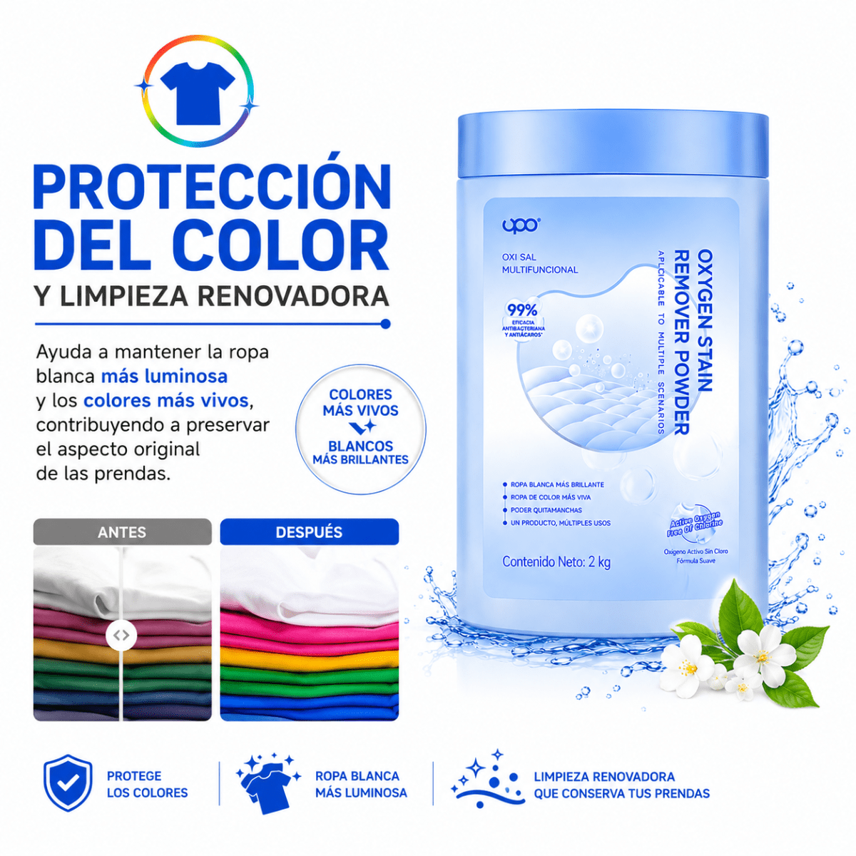 Removedor de manchas oxigeno 2kg5