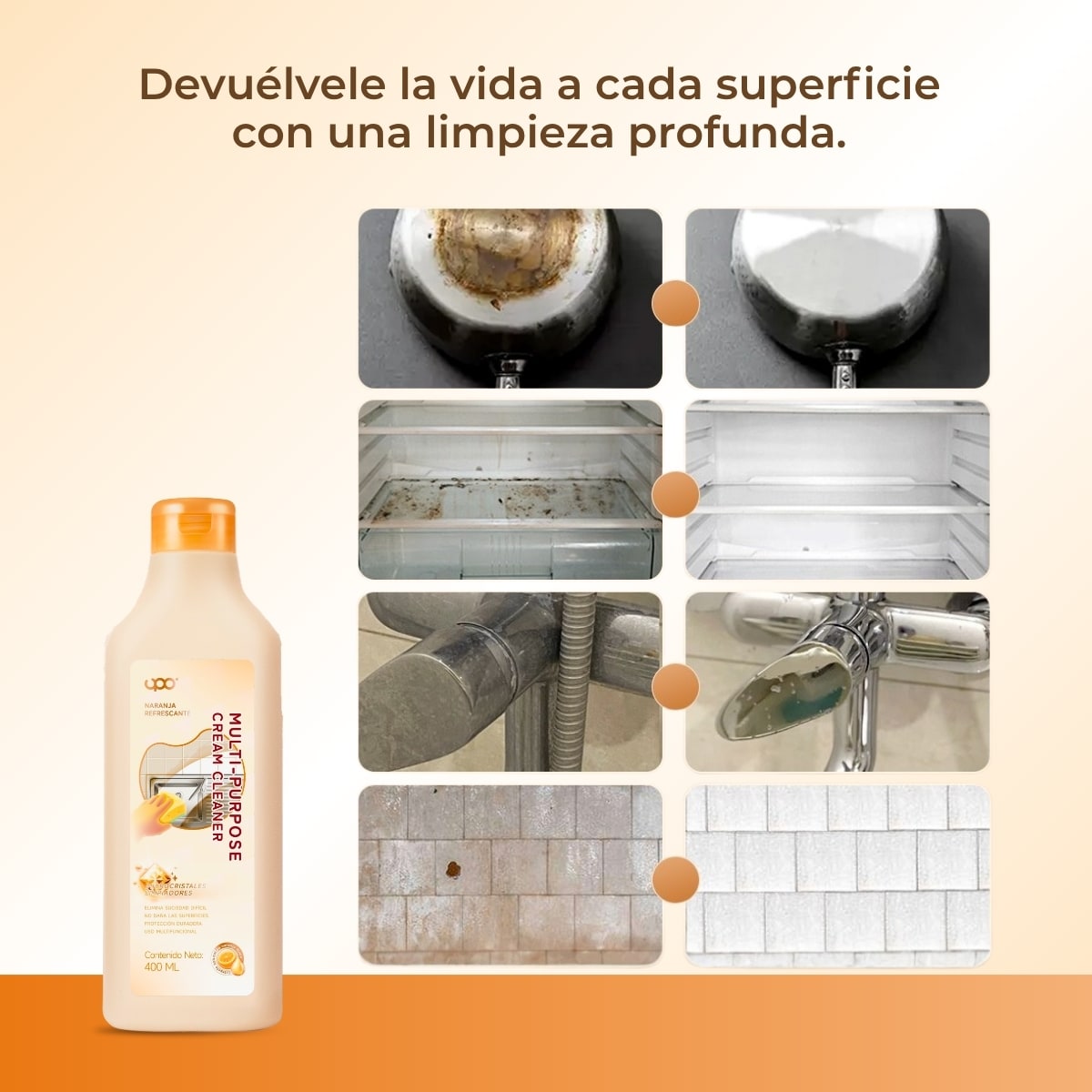Limpiador Multiuso Crema Upo 6 X 400 Ml.2