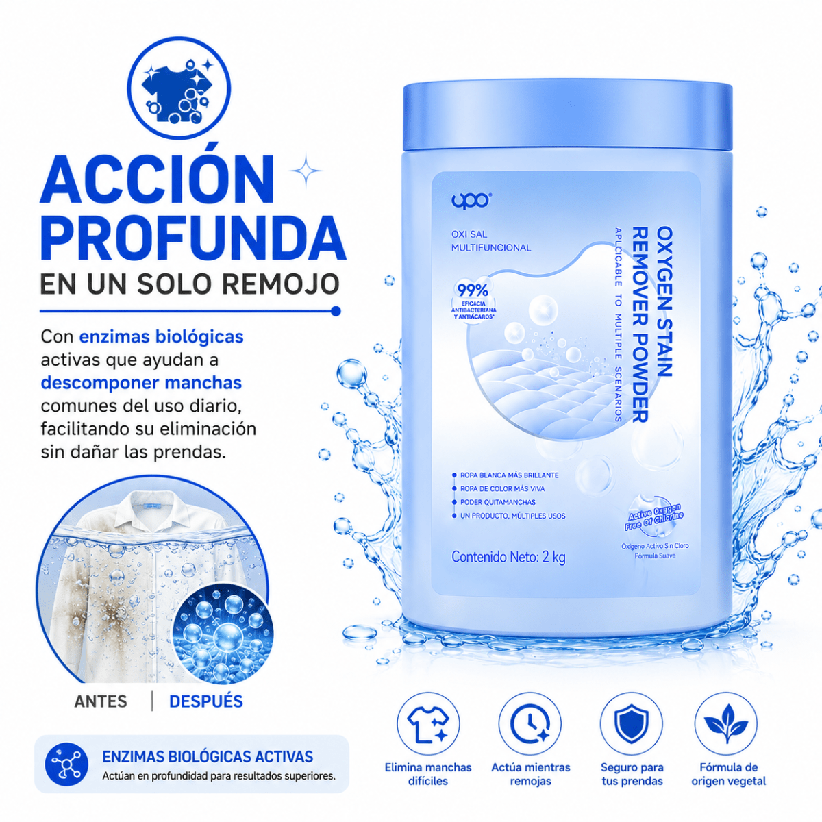 Removedor de manchas oxigeno 2kg3