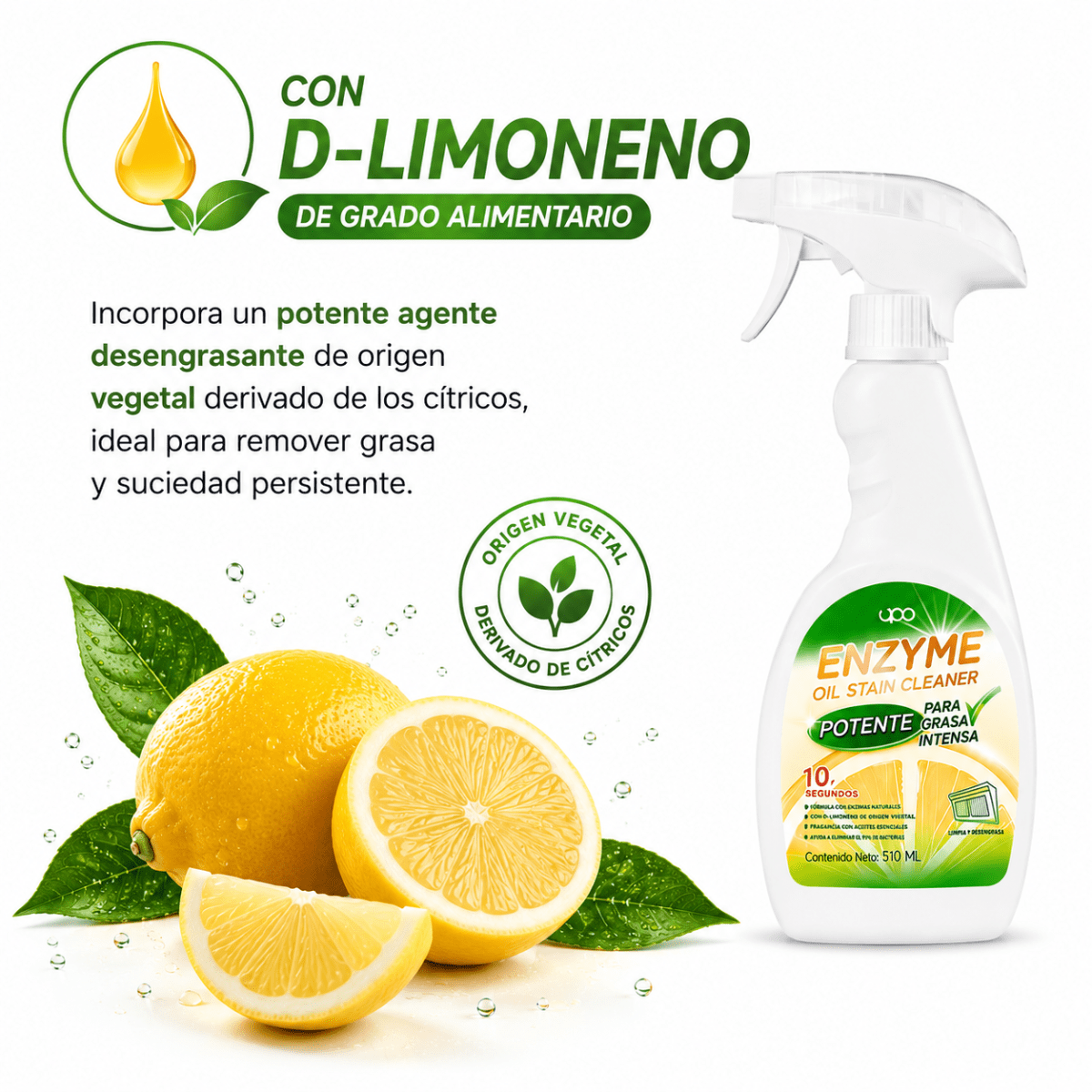 Limpiador de grasa enzimático 510 ml5