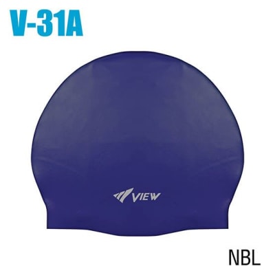 SWIM CAP SILICONE RUBBER - NAVY BLUE1