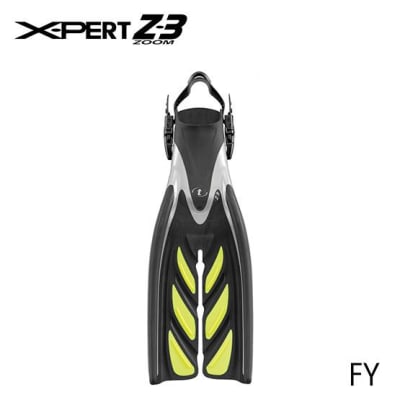 X-PERT ZOOM Z3 FIN - L-XL FLASH YELLOW1