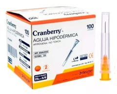 CAJA AGUJA HIPODÉRMICA 25GX1