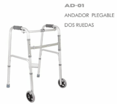 ANDADOR PLEGABLE 2 RUEDAS