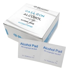 GASA CON ALCOHOL (caja x 200 un)
