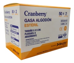 GASA DE ALGODÓN ESTERIL 5X5X2 - UN