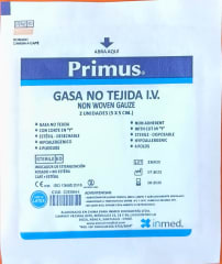 COMPRESA NO GAUZE 5X5, 4 PLIEGUES X 50 UNIDADES