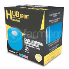 CINTA TAPE HUB HIPOALERGIC KIN AZUL 5X500 CM