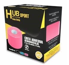 CINTA TAPE HUB HIPOALERGIC KIN ROSADO 5X500 CM