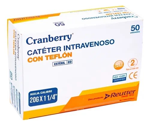 CAJA CATETER INTRAVENOSO 20G X 1 1/4  32MM1