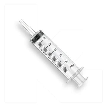 JERINGA DESECHABLE SIN AGUJA PUNTA CATÉTER   60 ML - UN1
