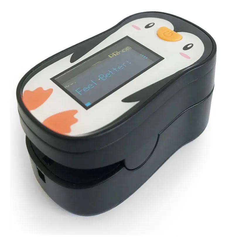 OXIMETRO DE PULSO DE DEDO PEDIATRICO BLUNDING2