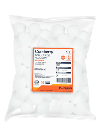 TORULAS DE ALGODÓN 3.5 GR - BOLSA 100 UN1