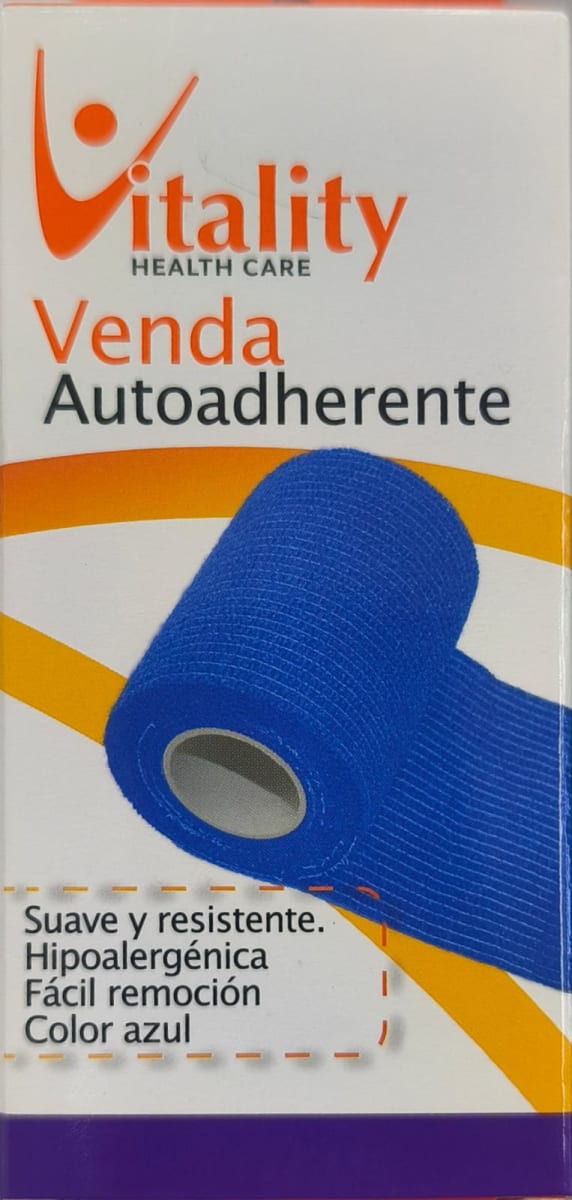 VENDAJE AUTOADHERENTE 10 CM X 4.5 MT - AZUL1