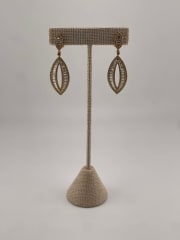 EA HOOPS CZ BRASS