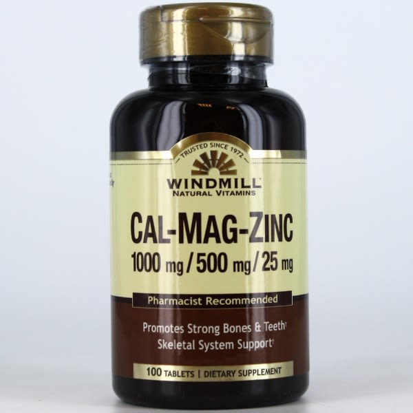 CALCIUM, MAGNESIUM & ZINC 100 TABS