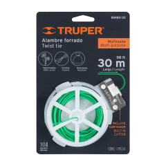 CINTA DE AMARRE 30 MTS. ALAMBRE FORRADO TRUPER BIMBO-30