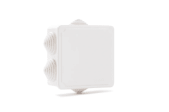 CAJA ESTANCA 80X80X45 IP55 6 SALIDAS BCO. (2100-BL)