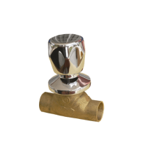 LLAVE PASO SO-SO 1/2 CAMPANA CROMADA
