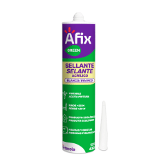 AFIX GREEN SELLANTE ACRILICO BLANCO 430 GR.