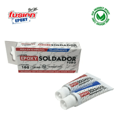 FUSION EPOXY SOLDADOR  TUBO 16G TRANSPARENTE