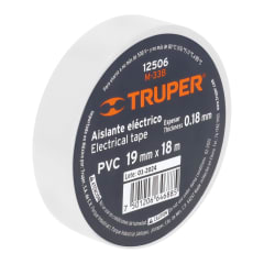CINTA AISLADORA BLANCA 19MM X 18 MTS. TRUPER M-33B