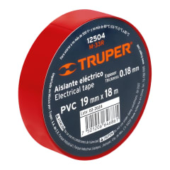 CINTA AISLADORA ROJA 19MM X 18 MTS. TRUPER M-33R