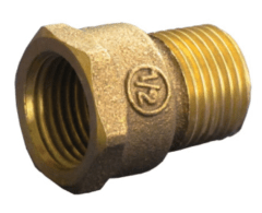 NIPLE BRONCE HI - HE 1/2'
