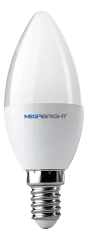 AMPOLLETA LED VELA 5W 3000K E-14