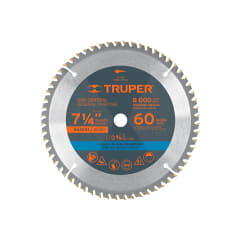 DISCO SIERRA CIRC. 7.1/4' X 60 DTES CENTRO 5/8 TRUPER ST-760