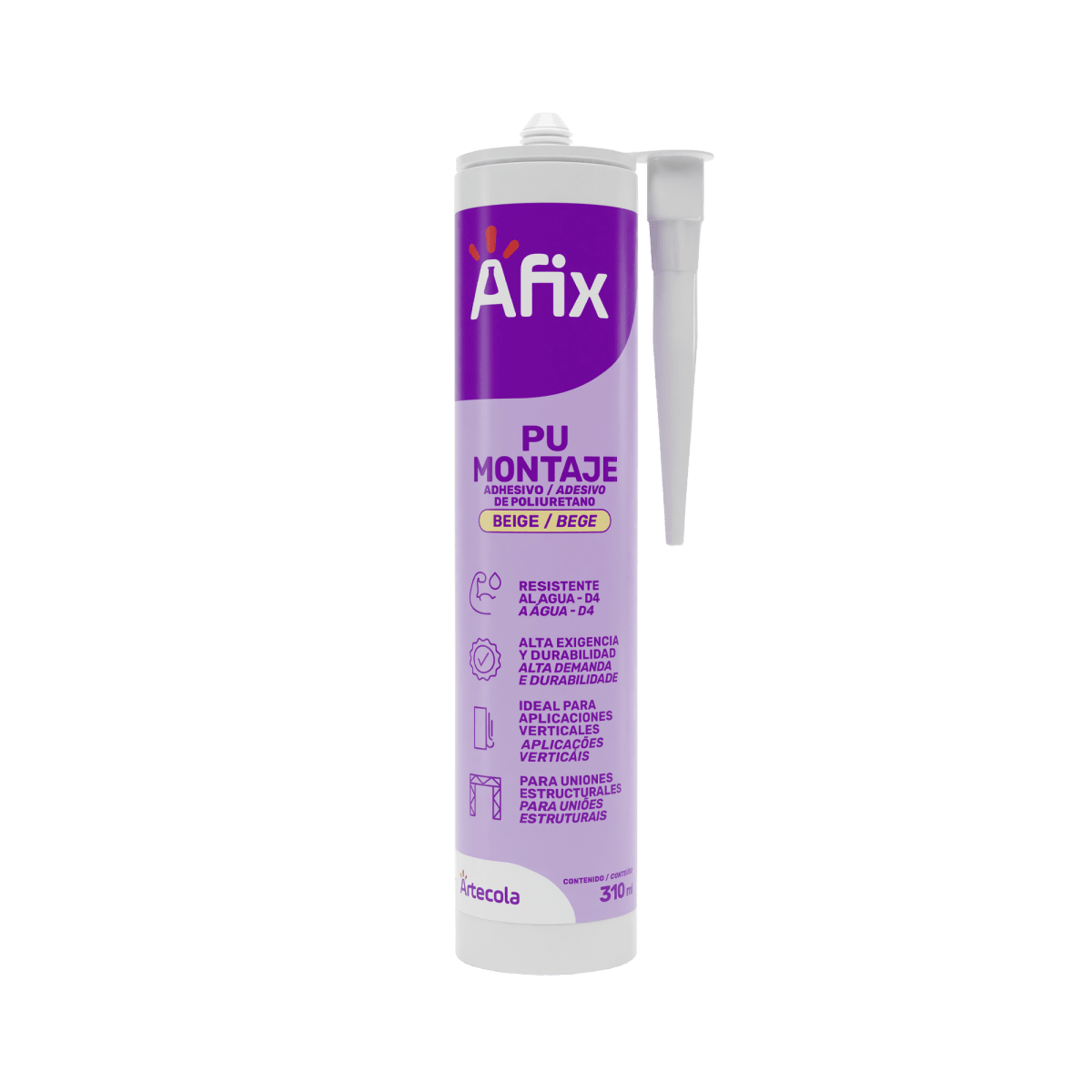 AFIX PU MONTAJE BEIGE 310ML1