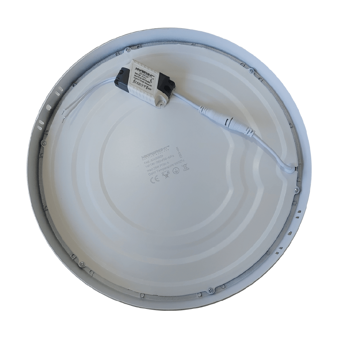 PANEL LED REDONDO SOBREPUESTO 25W / 6000K3