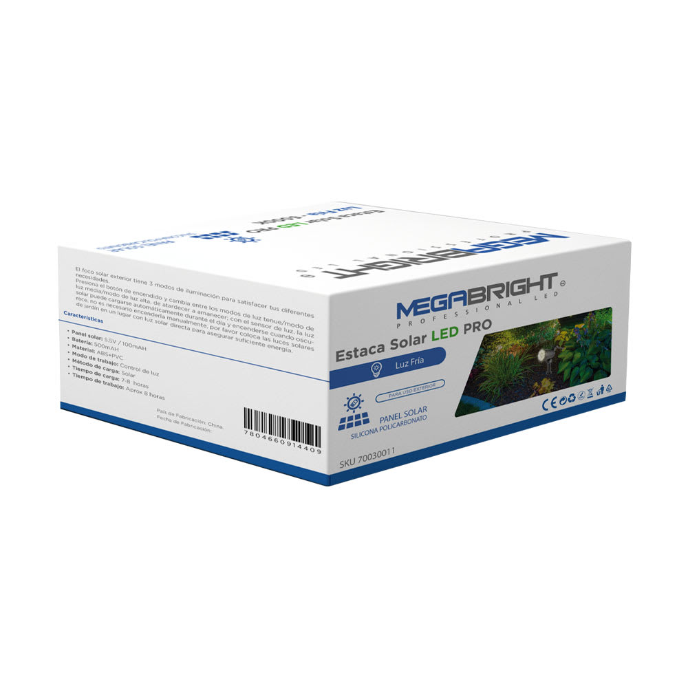 ESTACA SOLAR LED PRO MEGABRIGHT 6000K2