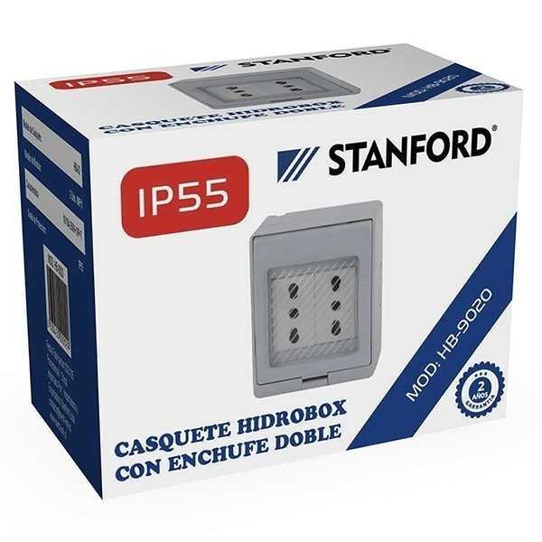 HYDROBOX CON ENCHUFE DOBLE 10/16A STANFORD MOD. HB-90202